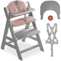 Set de Tronas de Bebé Evolutivas con Bandeja y Cojín de 2 Piezas |   Trona de madera regulable |   Silla Alta para Niños desde 6 Meses con Accesorios - details 9