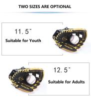 Guantes de béisbol profesionales para jóvenes y adultos, manoplas de cuero genuino para entrenamiento de Softball, 11,5/12,5 pulgadas - details 1