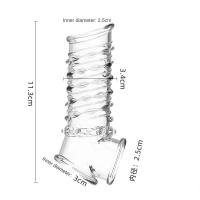 Leten-Anillo masculino con funda reutilizable para retrasar la eyaculación, extensor de erección más fuerte, masaje de próstata, Juguetes sexuales para hombres adultos - details 0