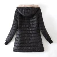 Chaqueta de invierno para mujer, nueva longitud media, edición coreana, con capucha, abrigo de algodón polar, Parkas cálidas de lana de cordero, chaquetas de invierno - details 6