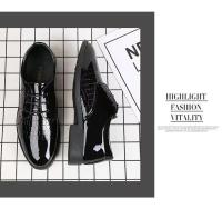 Zapatos de cuero para hombre, zapatos de cuero de moda formales de negocios, zapatos de cuero versátiles informales de estilo coreano para jóvenes - details 8