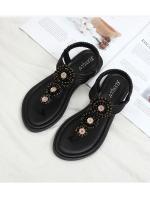 Sandalias de verano para mujer, zapatos planos, zapatos de playa para vacaciones en la playa. - details 3