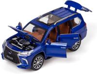 LX570 1/32 Coche SUV de Carretera Fuera del Camino Juguete de Metal Moldeado con Sonido y Luz, 6 Puertas Abiertas para Niños Niña Regalo Perfecto - details 0