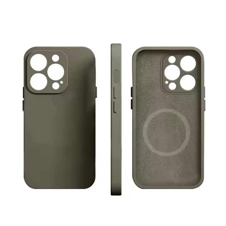 Funda magnética Magsafe de silicona líquida para iPhone 15, 14, 13, 12, 11 Pro Max 15 Plus, accesorios, cubierta de carga inalámbrica, novedad de 2024 - 1