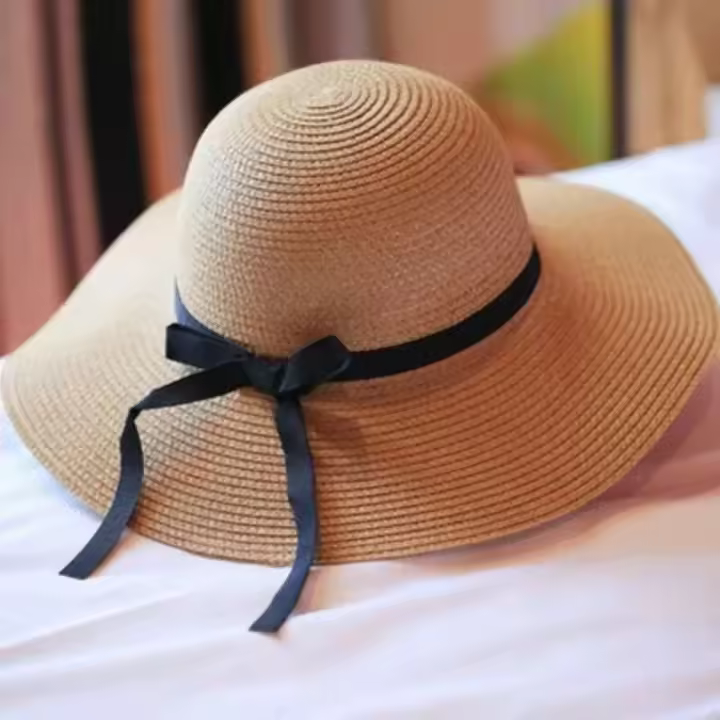Gorra de Playa para Mujeres Protección UV Estilo Panamá Moda de Verano al Aire Libre - 1