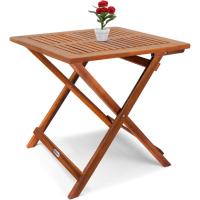 Mesa Plegable de Madera de Acacia 70x70cm Mesita de Jardín Mesa Portátil Exterior Balcón - details 7