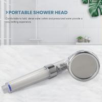 Juego de cabezales de ducha de mano de iones negativos para baño, cabezal de ahorro de agua con 3 filtros, cabezal de ducha portátil de alta presión, 1 Juego - details 3