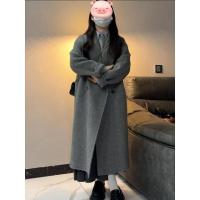Abrigo de Lana para Mujer de Alta Gama con Estilo Hepburn Corto Tendencia de Invierno Casual con Forro de Seda - details 5