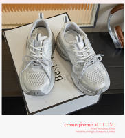 Zapatos de papá de cuero inferior de película de succión nuevos zapatos deportivos de aumento de suela gruesa zapatos de mujer transpirables de malla casual - details 19