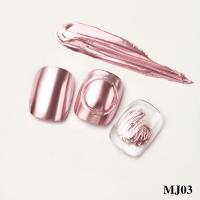 0,5g/tarro de polvo para uñas efecto espejo esmalte de Gel holográfico manicura brillo cromo, 5 colores para decoración de diseño de uñas DIY - details 5