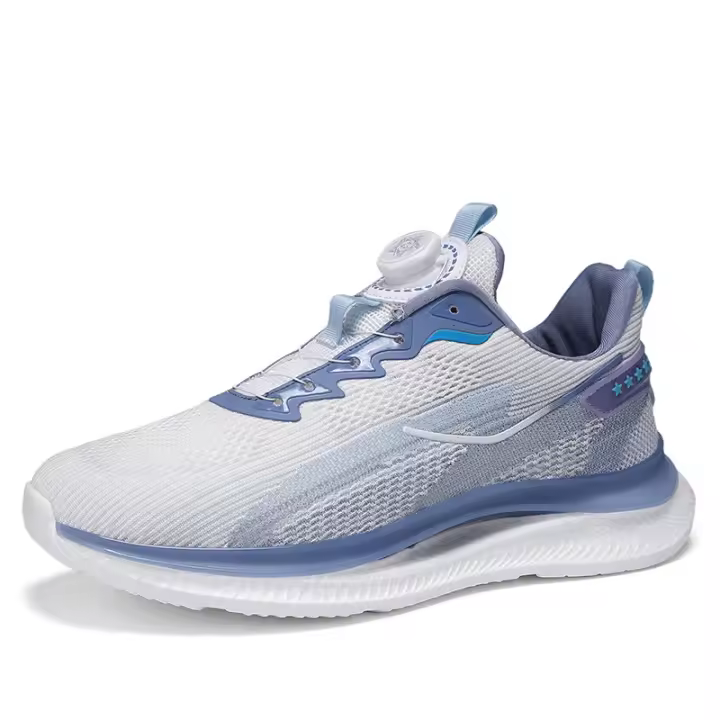 Zapatos de malla de seda de pescado, cojín de zapatillas para correr con y hebilla giratoria para hombres y mujeres - 1