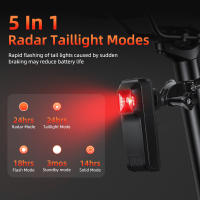 Luz de Freno Anchtek W100 para Bicicleta con Radar Trasero y Monitor de Ciegos Luz Trasera Apta para Deportes al Aire Libre IPX6 Impermeable - details 0