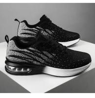 Zapatillas de moda para hombre Fly Weave Suela suave transpirable Antideslizante Zapatillas de deporte ultra ligeras Air Cushion Running Shoes - details 22