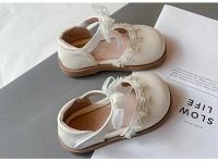 Primavera 2025 nuevos zapatos de vestir antideslizantes de fondo suave elegantes de estilo coreano a la moda de cuero para niñas de princesa - details 1