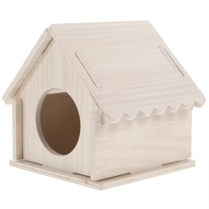 Mecanismo de animales pequeños de varios pisos, casa de madera, juguetes, conejillo de indias, escondite, accesorios decorativos, jaula de Chinchilla, hámsteres - 1