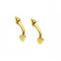 Anillo de acero quirúrgico para mujer, piercing para el cartílago, barra para el labio, tragus helix, joyería para el cuerpo, 16g, 1 unidad - details 17