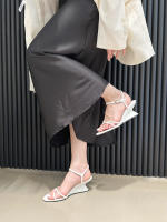 Sandalias de Mujer con Suela Redonda y Punta Abierta Tacón Bajo, Color Sólido, Versátiles y Elegantes - details 9