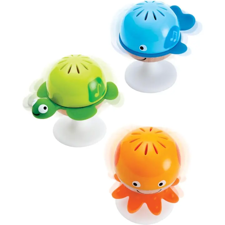 Set de Rattle Hape "Stay-Put" 3 Creatures Marinos con Sonidos Individuales - 1