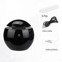 Humidificador de aire portátil, difusor de Aroma ultrasónico USB, luz LED nocturna, difusor de aceite esencial eléctrico, aromaterapia, negro - details 7