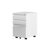 Cajonera de Oficina con 3 Cajones, Armario Archivador Metalico con Ruedas, Móvil Mueble Oficina Archivador con Cerradura y Llave para Carta/A4, Negro, 46 x 30 x 59cm - details 10
