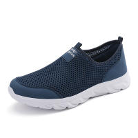 Atos tejido informal de malla de aire para hombre, cordones ligeros y transpirables sin zapatos, calzado deportivo cómodo, moda de verano - details 0