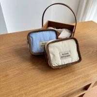 Bolsa de cosméticos portátil de Color contrastante, billetera con cremallera, monedero de Color sólido, bolsa de almacenamiento de pañuelos sanitarios suave y ligera - details 3