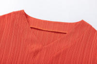 Vestido holgado informal de manga corta para mujer, Color sólido, novedad de 2024 - details 31
