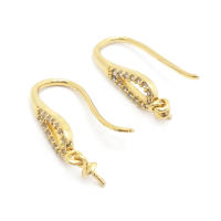 Latón color oro de 18 quilates, compatible con cuentas de medio agujero con ganchos de medio pasador para pendientes, joyería de alta calidad, accesorios para manualidades. - details 57