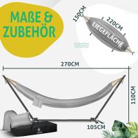 Hamaca Lake con Estructura Doble para 2 Personas Resistente Marco 200kg Interior y Exterior XXL - details 13