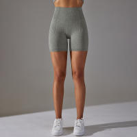 Nessaj-pantalones cortos de yoga sin costuras, con patrón de cuadros, transpirables, para gimnasio, mallas push up - details 14