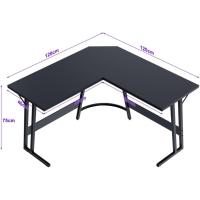 Mesa de Juego en Forma de L 130x130cm Soporte para Monitor Soporte para Auriculares - details 82