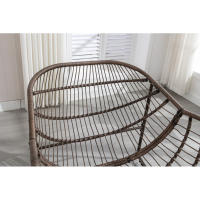 Silla de Rocking de Mascarete Moderna de Grajo Silla de Sillón Cómoda para Exteriores con Cojín Grueso Ideal para Balcón, Porche, Jardín, Patio - details 1