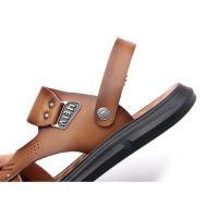 Sandalias de verano para hombre, cómodas sandalias de cuero con plataforma para exteriores, suela suave antideslizante, zapatos informales de trekking para verano, zapatos de playa para niño - details 29