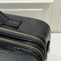Bolsa de cosméticos impermeable con patrón de cocodrilo para mujer, estuche de maquillaje de tatuaje de viaje de gran capacidad, PU, nuevo - details 8