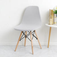 Funda de silla de concha de Color sólido, fundas elásticas baratas para sillas con respaldo corto, fundas de asiento de comedor impresas para el hogar, Bar, Hotel, fiesta y banquete - details 10