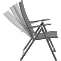 Juego de 2 Sillas Plegables de Jardín Kalamata Silla de Exterior Asiento para Terraza Balcón Patio con Reposabrazos y Respaldo Ajustable Patas de Acero 105 x 57 x 68 cm - details 10