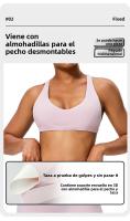 Sujetador deportivo de verano Pure Desire de baja intensidad con almohadillas para el pecho, hermoso top de yoga y entrenamiento físico - details 2