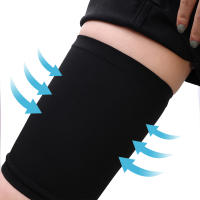 Mangas de compresión para el muslo, accesorio para aliviar el dolor de ingle cuádruple, para deportes, correr, recuperación de lesiones, envoltura para el muslo, 2 piezas - details 7