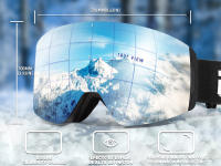 Gafas de esquí Kapvoe Nuevas Doble Capa Anti-Niebla para Snowboarding Material Superior Deportes al Aire Libre Esquí - details 2