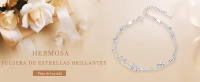 Elegante Pulsera de Plata 925 con Pequeñas Estrellas y Perlas Regalo Perfecto para San Valentín o Día de la Madre - details 0