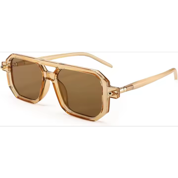 Gafas de sol aviador - UV400 - Vintage 70 pulgadas - Cuadradas planas unisex - Elegantes para hombre/mujer - 1