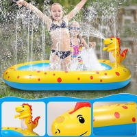 Piscina aspersora inflable para niños aspersor de dinosaurios piscina para niños patio trasero almohadilla rociadora piscina juguetes acuáticos al aire libre - details 0