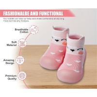 Zapatillas antideslizantes de suela suave para bebé, niño y niña, calcetines de suelo para primeros pasos - details 2