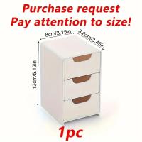 Mini organizador de cajones elegante de 3 niveles para escritorio, perfecto para suministros de oficina, joyería, cosméticos, almacenamiento, organizador de escritorio - details 3