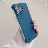Funda de teléfono dura ultrafina sin bordes para iPhone 15 Plus 14 Plus 13 12 11 Pro Max, carcasa trasera mate a prueba de golpes sin marco - details 10