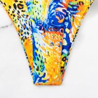 Conjunto de Bikini de Estampado de Leopardo con Tirantes Estilo de Cuerpo Ajustado - details 9