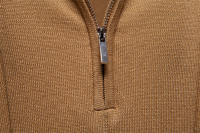 Camisa Polo Deportiva Para Hombre AIOPESON Color Sólido Con Cierre De Cremallera Ajustada Para Oficina Y Social Transpirable Polyester Viscosa - details 21