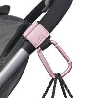 Ganchos metálicos de PU para cochecito de bebé, bolsa de almacenamiento, colgador Universal, accesorios para cochecito, 2 piezas - details 0