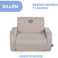 Infantil Convertible en Chaise Longue y Butaca, Sofá, 3 Configuraciones, Silla Cómoda y Ligera, Transformable, Puff Niños a Partir de 12 Meses, Color Rojo, 1 Unidad - details 10