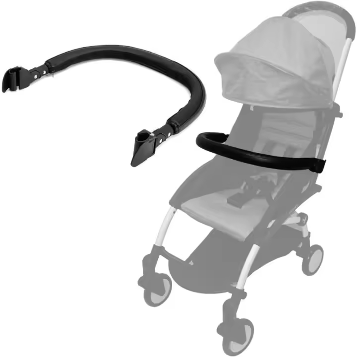 Barra de seguridad Compatible con babyzen Cochecito 6 + serie YOYO2 y YOYO, Cuero sintético - 1